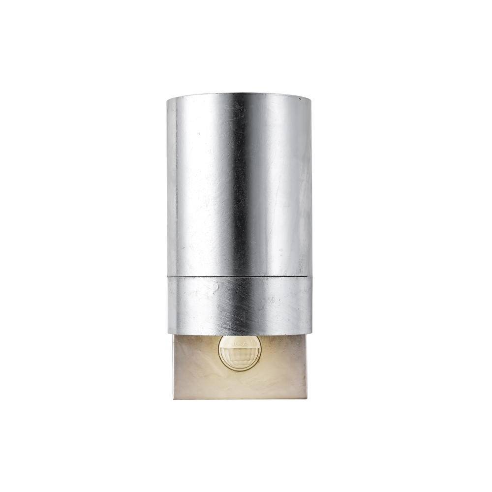 Nordlux Tin Wandleuchte Metall und Glas Grau | 76mm - IP54 - Geeignet für GU10 - Bewegungs- und L-1