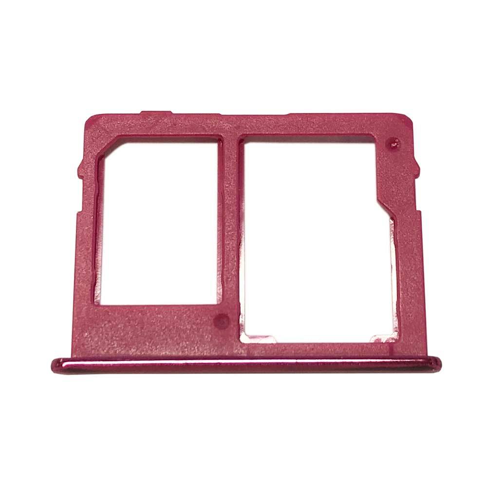 Simkarten Halter für Samsung Galaxy J6 Plus J610F 2018 Card Tray SD Rose Rot-3