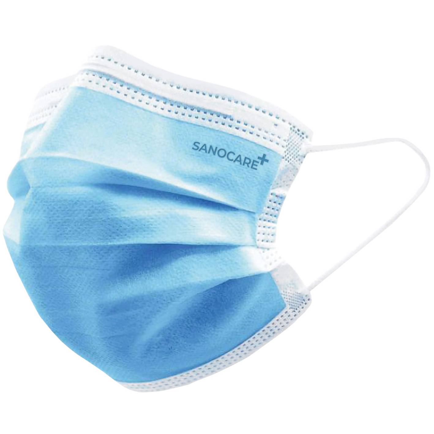 SANOCARE+ Mund-Nasen Maske Typ IIR (50er Box) - Blau-1