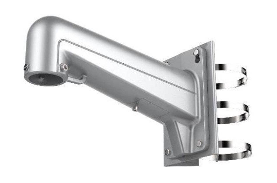 Hikvision DS-1602ZJ-Pole-P Halterung, Mastmontage, grau, Aluminium, 117x194x310mm, für Domes-0