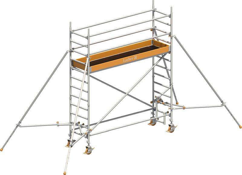 Layher Rollgerüst Uni Standard P2 mit Gerüststützen 4,20m AH-0