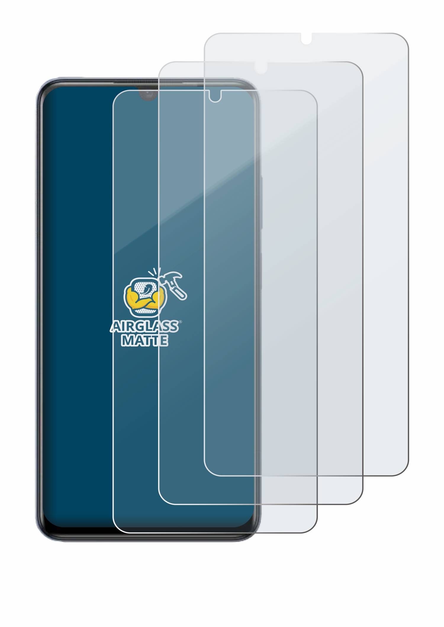 3x BROTECT Entspiegelungs Schutzglas für ZTE Blade V70 Max Schutzfolie Panzer Folie Glas Display Schutz matt-3