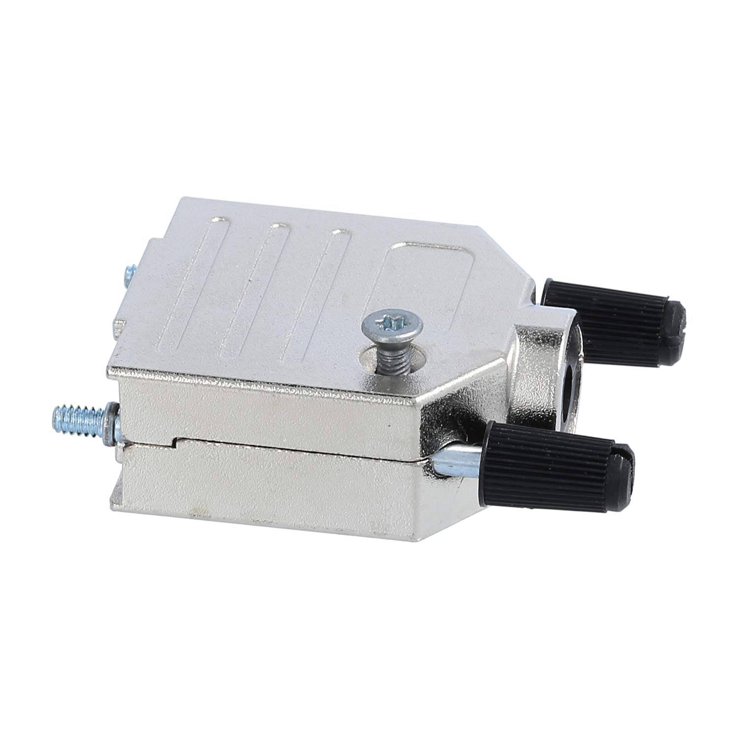 D-Sub Metallgehäuse passend für D-Sub Einsatz 9-polig, 15-polig (HD) gerade, Klemmbereich 4,0mm - 11,7mm - 1 Stück-1