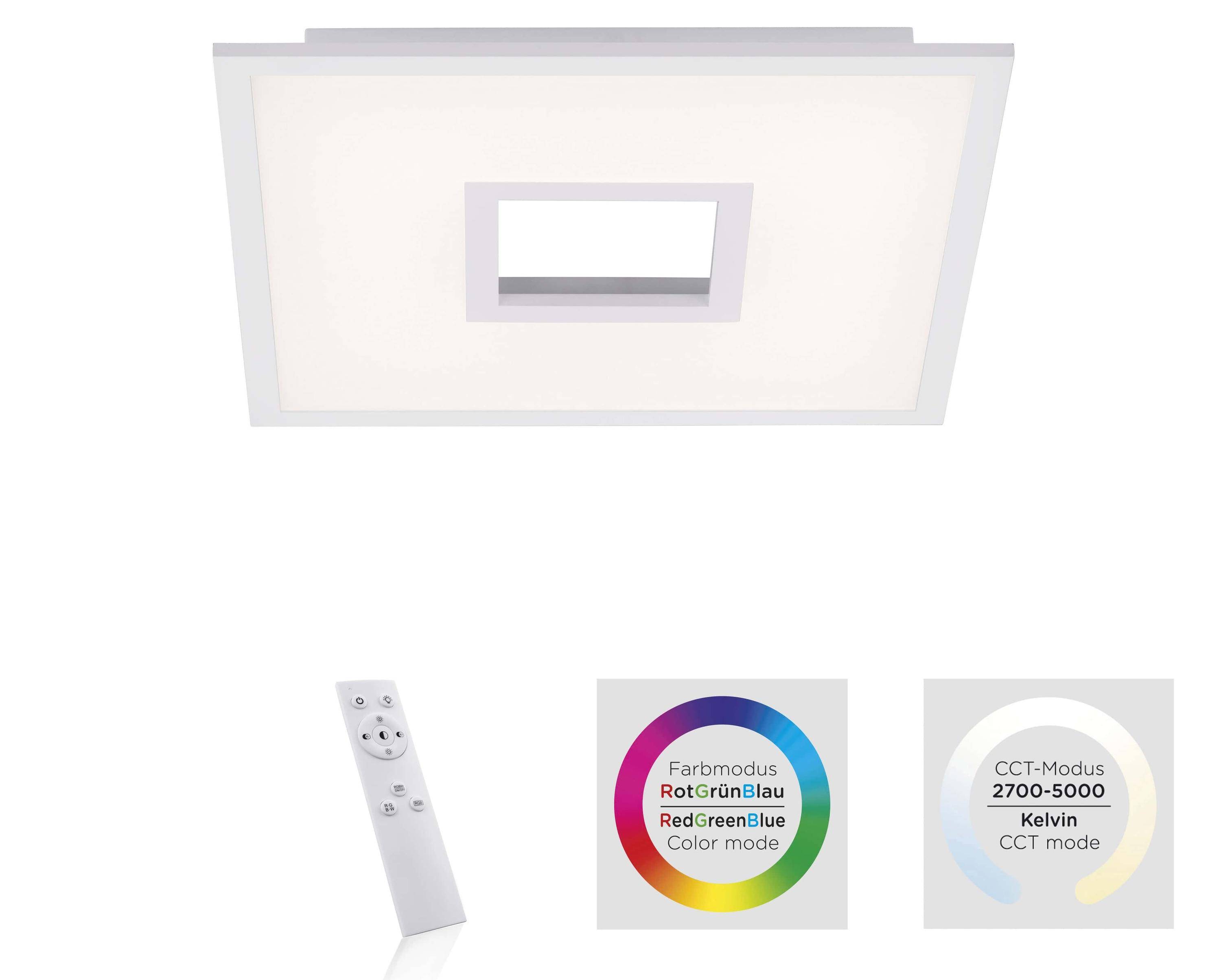 JUST LIGHT LED-Deckenleuchte 11645-16 weiß, 27,5W, 3450lm, CCT, RGB-2