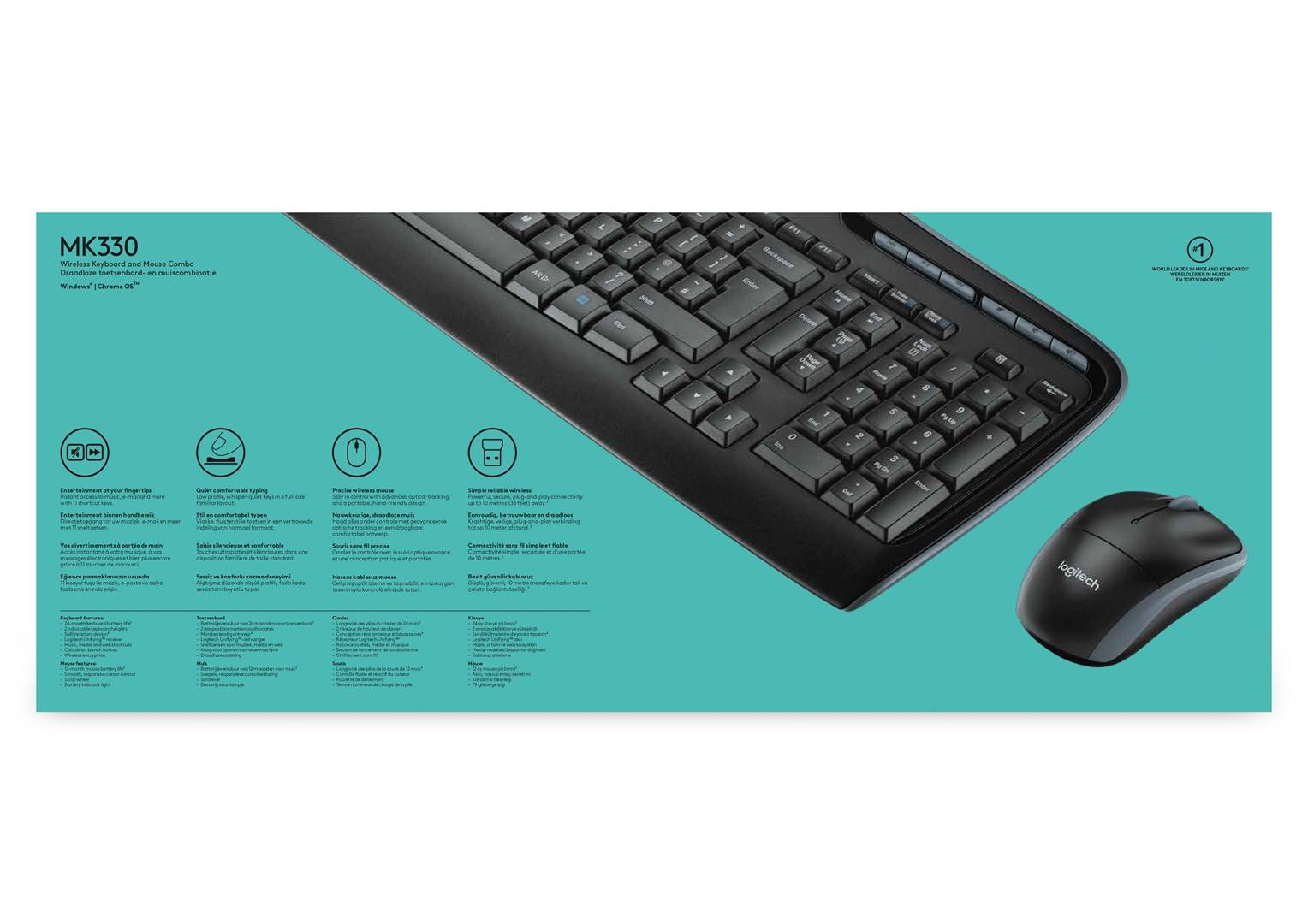 Logitech Wireless Combo MK330 - Tastatur-und-Maus-Set - TL: US, QWERTY-2