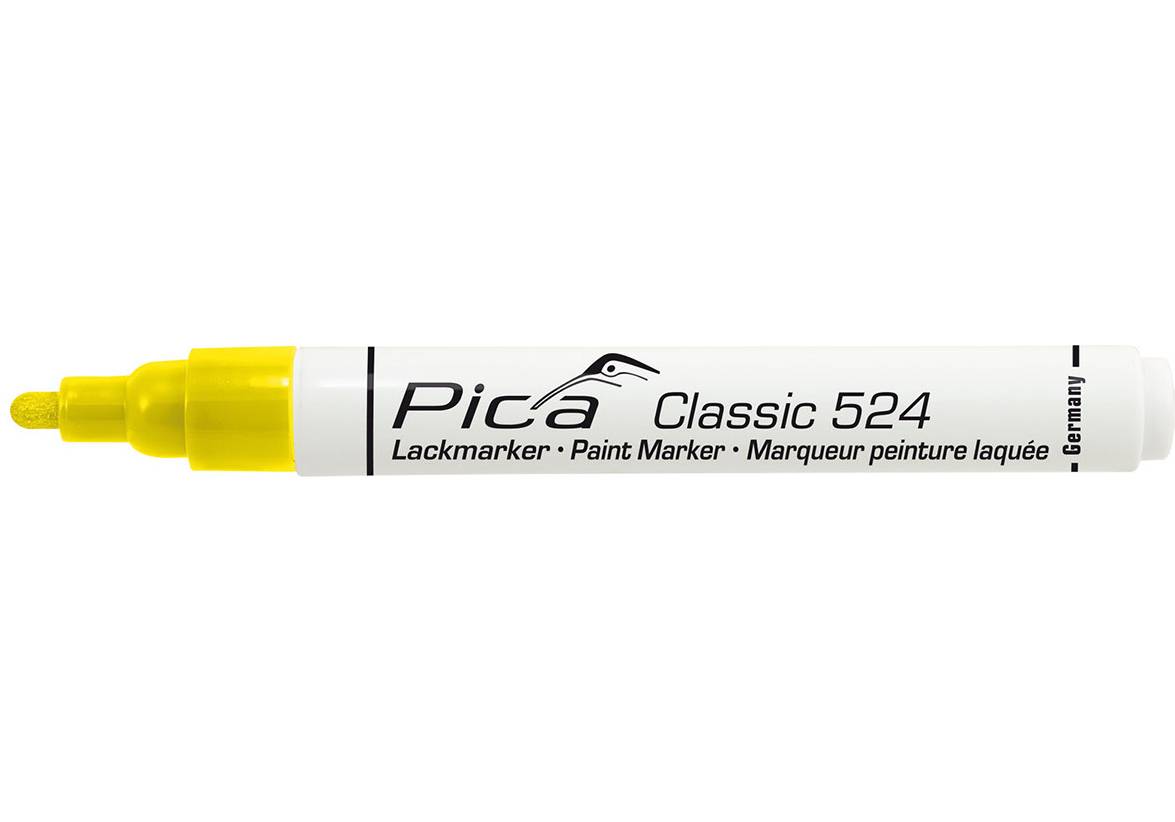 Pica Lackmarker 2-4mm mit Rundspitze Gelb-0
