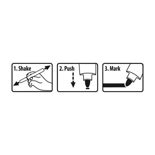 Pica Lackmarker 2-4mm mit Rundspitze Gelb-4