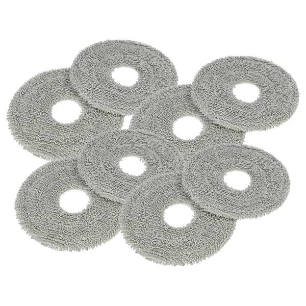 vhbw 8x Wischtuch kompatibel mit Dreame X50 Ultra Complete Wischroboter | Putzroboter - Mopptuch, Wischmopp-Pad -