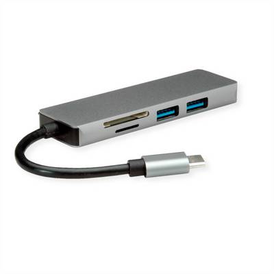 ROLINE Dockingstation USB Typ C, 4K HDMI, 2x USB 3.2 Gen1 (Typ A), SD/MicroSD-2