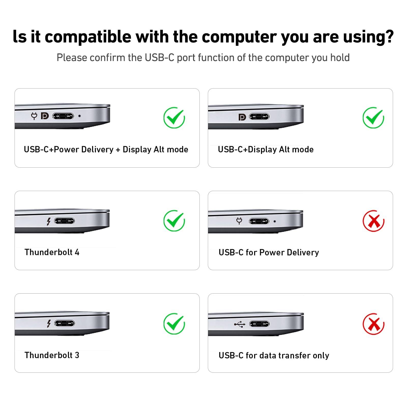 Symbolbild für BENFEI USB C auf HDMI Kabel 1,8m(4K@60Hz, 2k@165Hz), USB Typ C auf HDMI [kompatibel Thunderbolt 3/4/5]