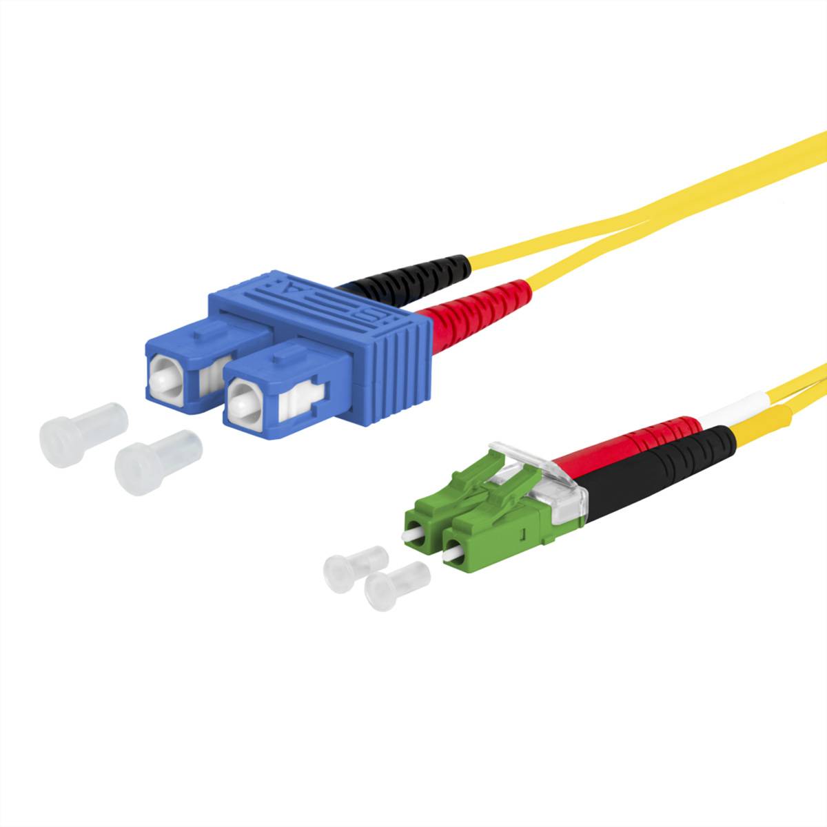 METZ CONNECT OpDAT Patchkabel, SC-D/LC-D APC OS2, 2 m-0