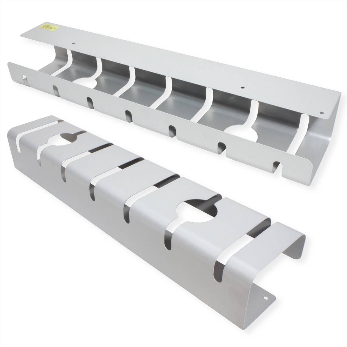 ROLINE Kabelkanal, Untertischmontage (2 Stück), silberfarben-0