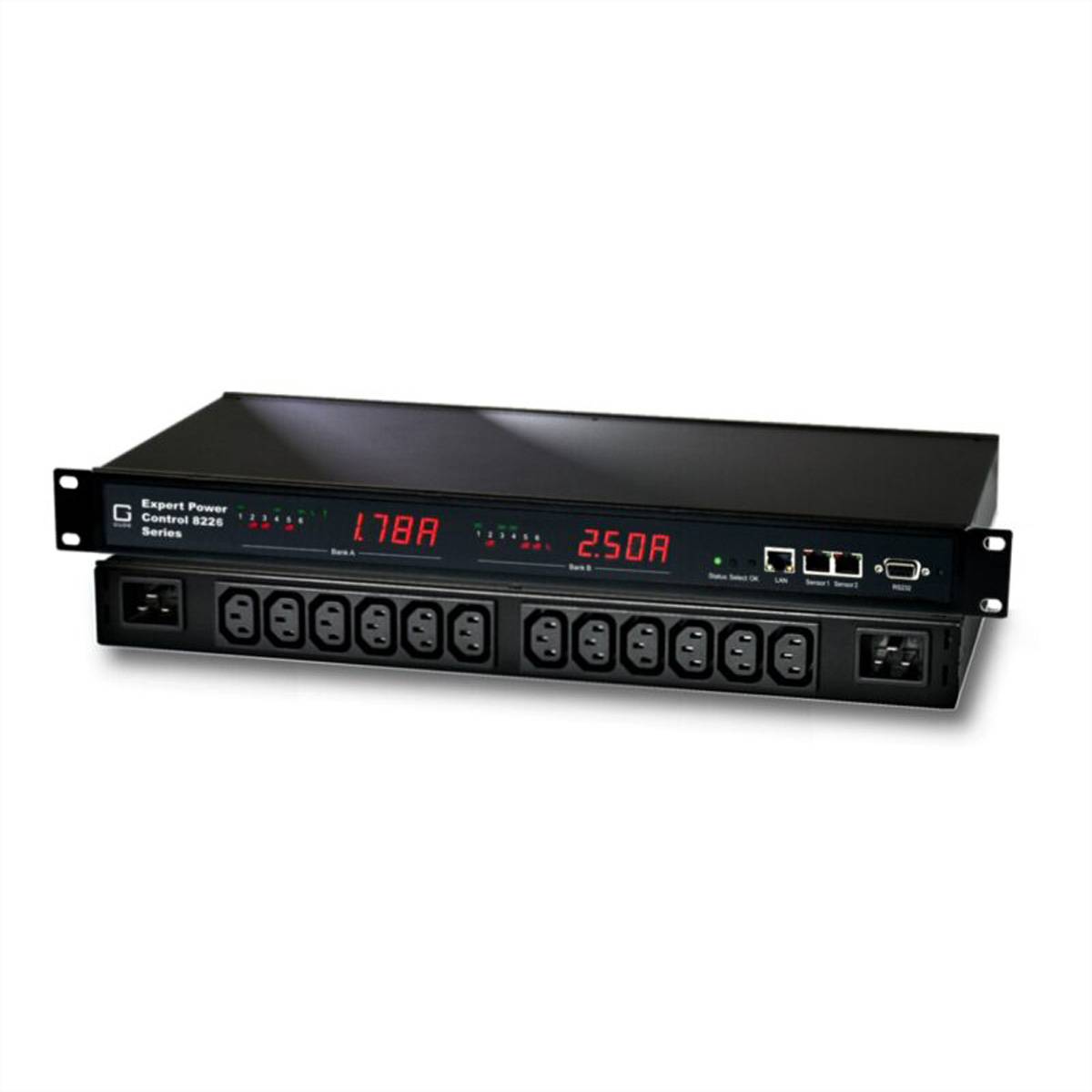 GUDE 8226-1 EPC NET IP-Fernschaltsteckdose, 2x 6fach, Strommessung am Einzelport-0