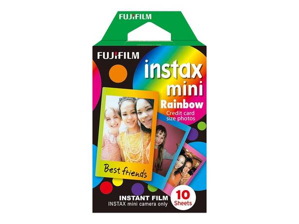 Fujifilm Instax Mini Rainbow - Instant-Farbfilm - ISO 800 - 10 Belichtungen