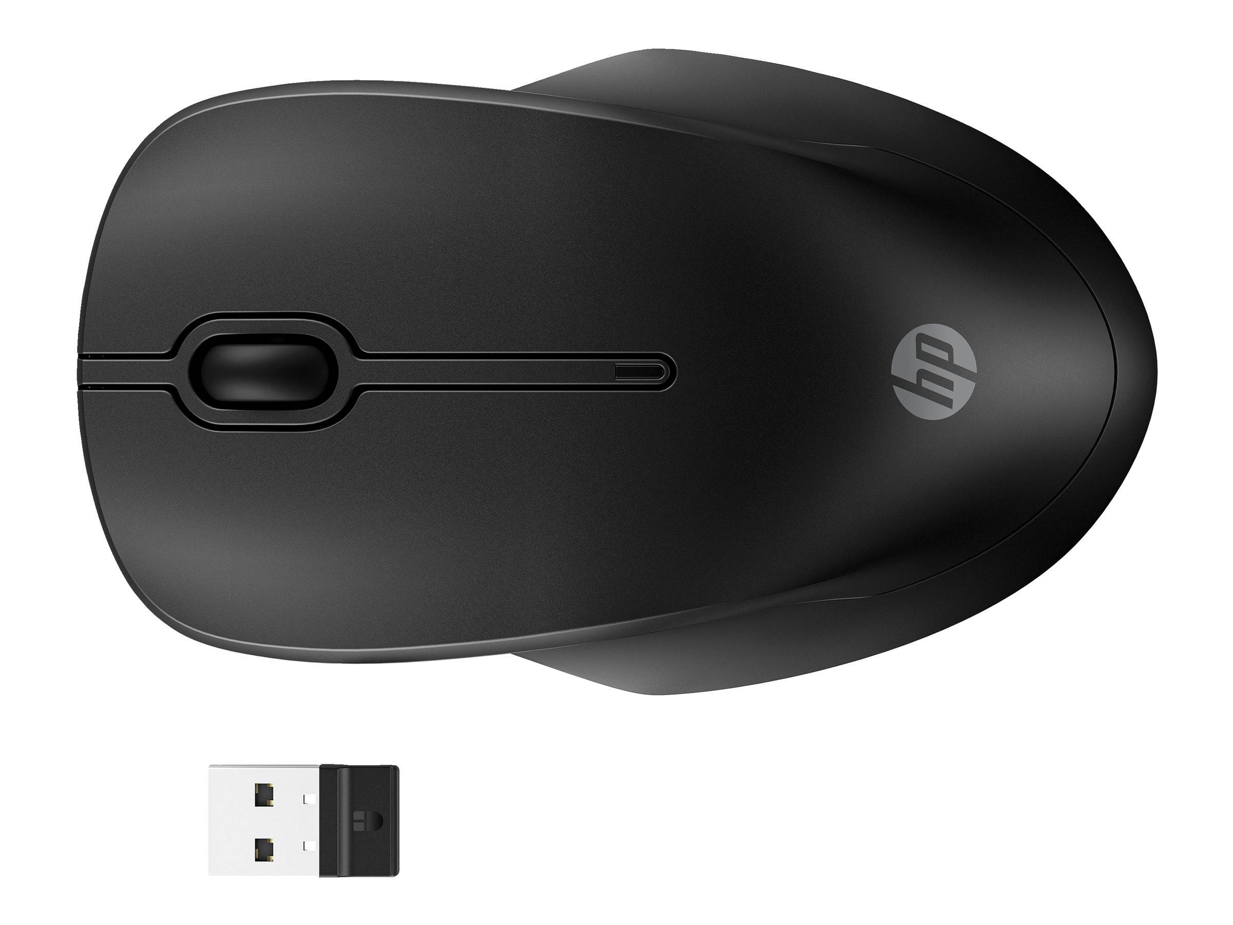 HP 255 - Maus - 3 Tasten - kabellos - 2.4 GHz, Bluetooth - kabelloser Empfänger (USB)-1