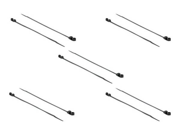 Delock Cable Tie with Fastening Eyelet - Kabelbinder - 30 cm - Schwarz (Packung