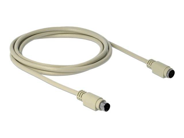 Delock Tastatur-/Mausverlängerungskabel - PS/2 (M) - zu PS/2 (W) - 1.8 m - beige-0