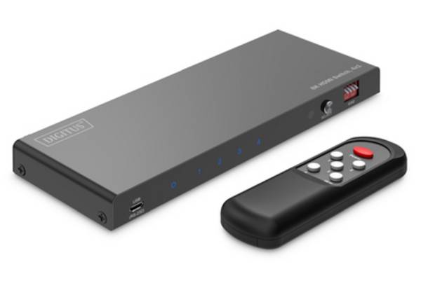 DIGITUS HDMI Switch 4x1 8K/60Hz Multimedia-Technik Verteiler