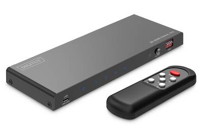 DIGITUS HDMI Switch 4x1 8K/60Hz Multimedia-Technik Verteiler-0