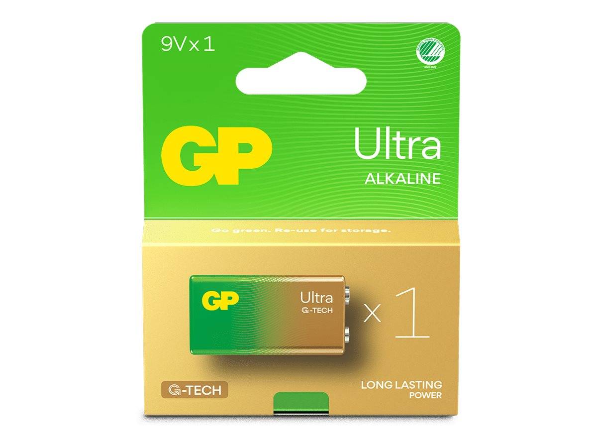 GOLD PEAK INDUSTRIES - Ultra ALKALINE 9V Battery. 1-Pack - Batterie - 9V-Block-0