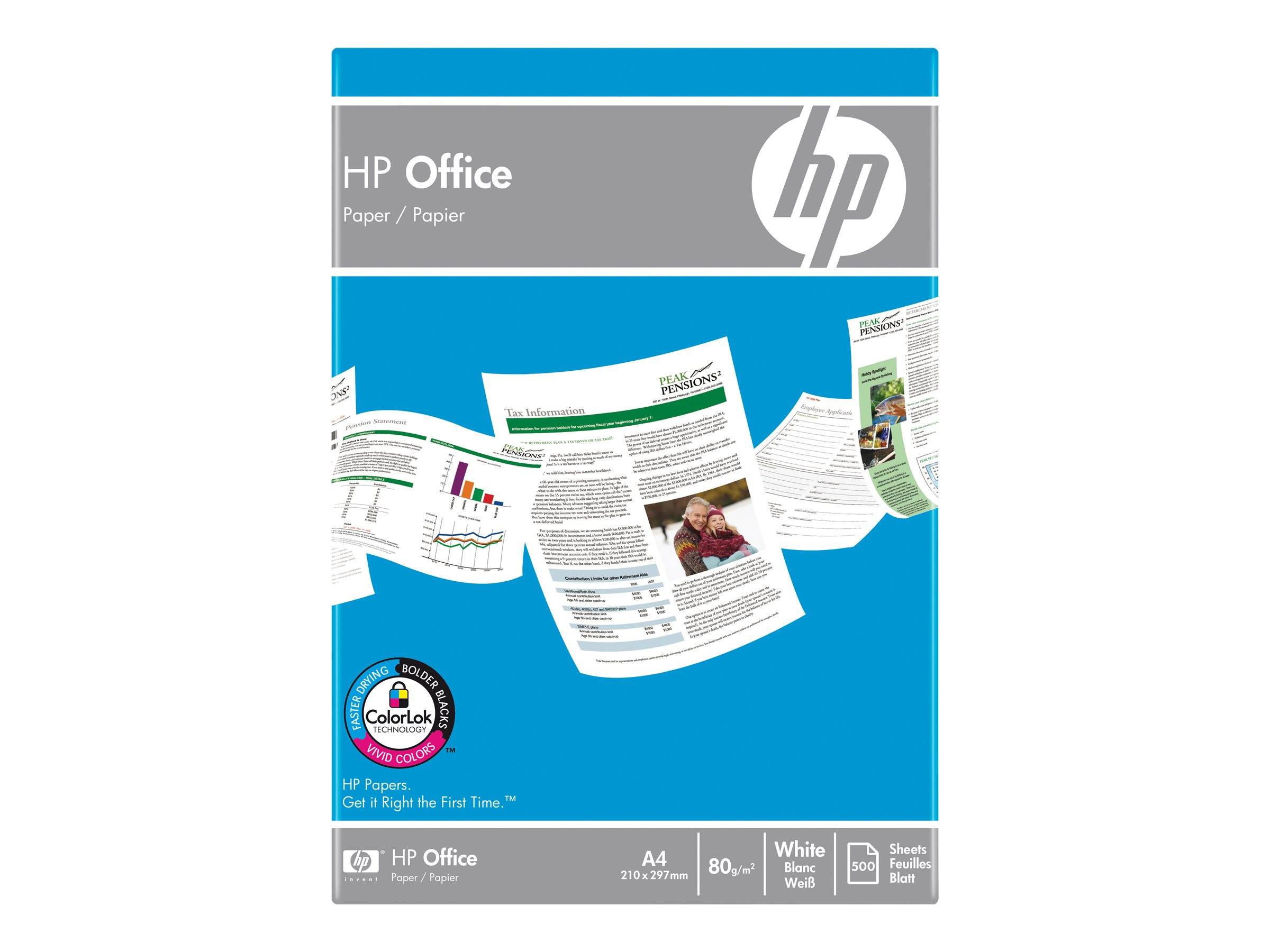HP Office - 106 Mikron - A4 (210 x 297 mm) - 80 g/m² - 2500 Blatt Normalpapier (Packung mit 5)-0