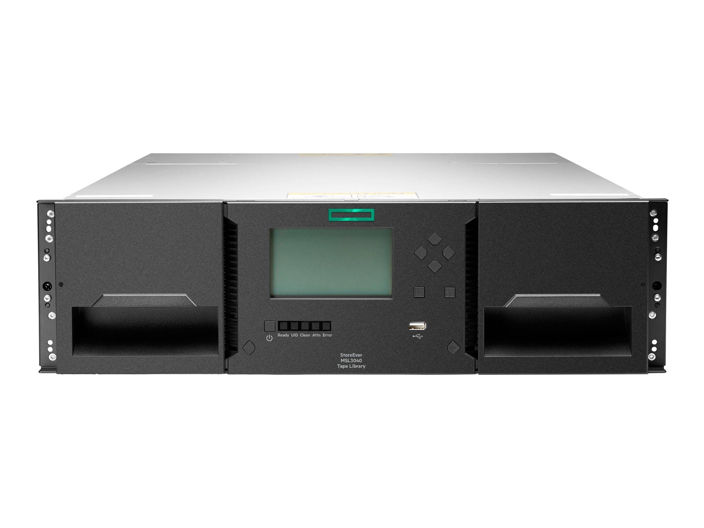 HPE StoreEver MSL3040 - Bandbibliothek - 720 TB / 1.8 PB - Steckplätze: 40 - LTO Ultrium (18 TB / 45 TB)-0