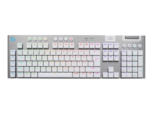 Logitech G G915 X - Tastatur - LIGHTSPEED - full size - Bluetooth - USB-C - weiß - TL: Nordisch, QWERTY-0