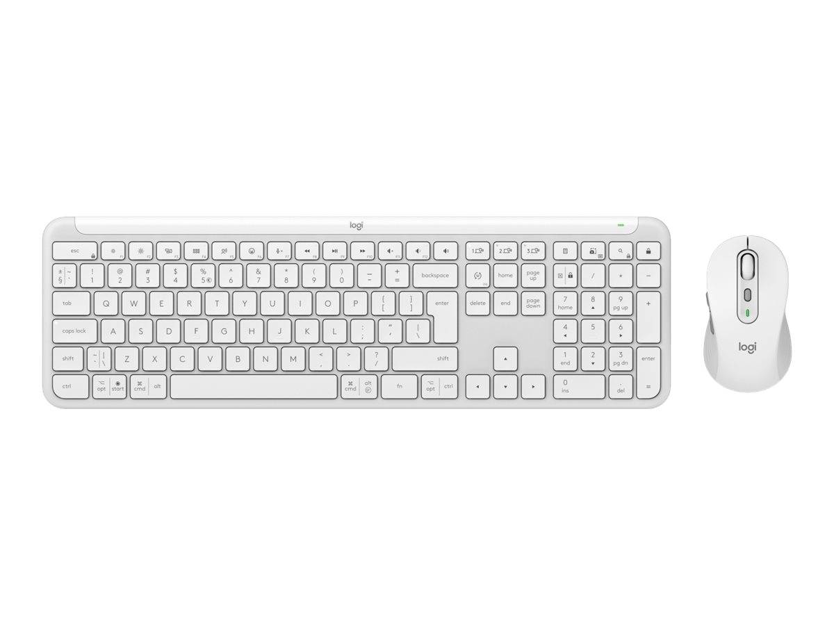 Logitech Signature Slim Combo MK950 - Tastatur-und-Maus-Set - Bluetooth 5.1 LE - Off-White - TL: US, QWERTY-0
