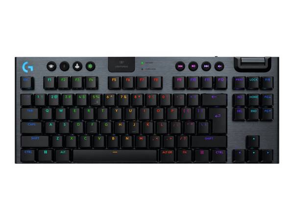 Logitech G G915 X - Tastatur - LIGHTSPEED - TKL - kabellos - Bluetooth - USB - GLT - Schwarz - TL: US, QWERTY