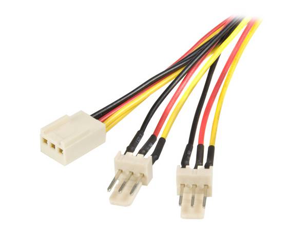 StarTech.com 30cm TX3 Lüfter Splitter Kabel - 3 pin Lüfter Stromkabel - Netzspli