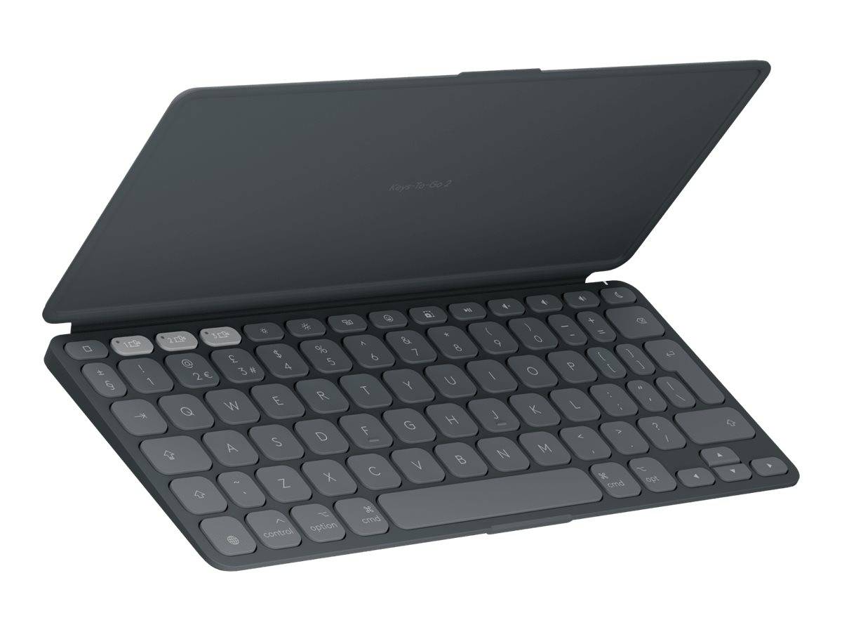 Logitech Keys-To-Go 2 for iPad - Tastatur - built-in cover - Bluetooth LE - Graphite - TL: US, QWERTY-0