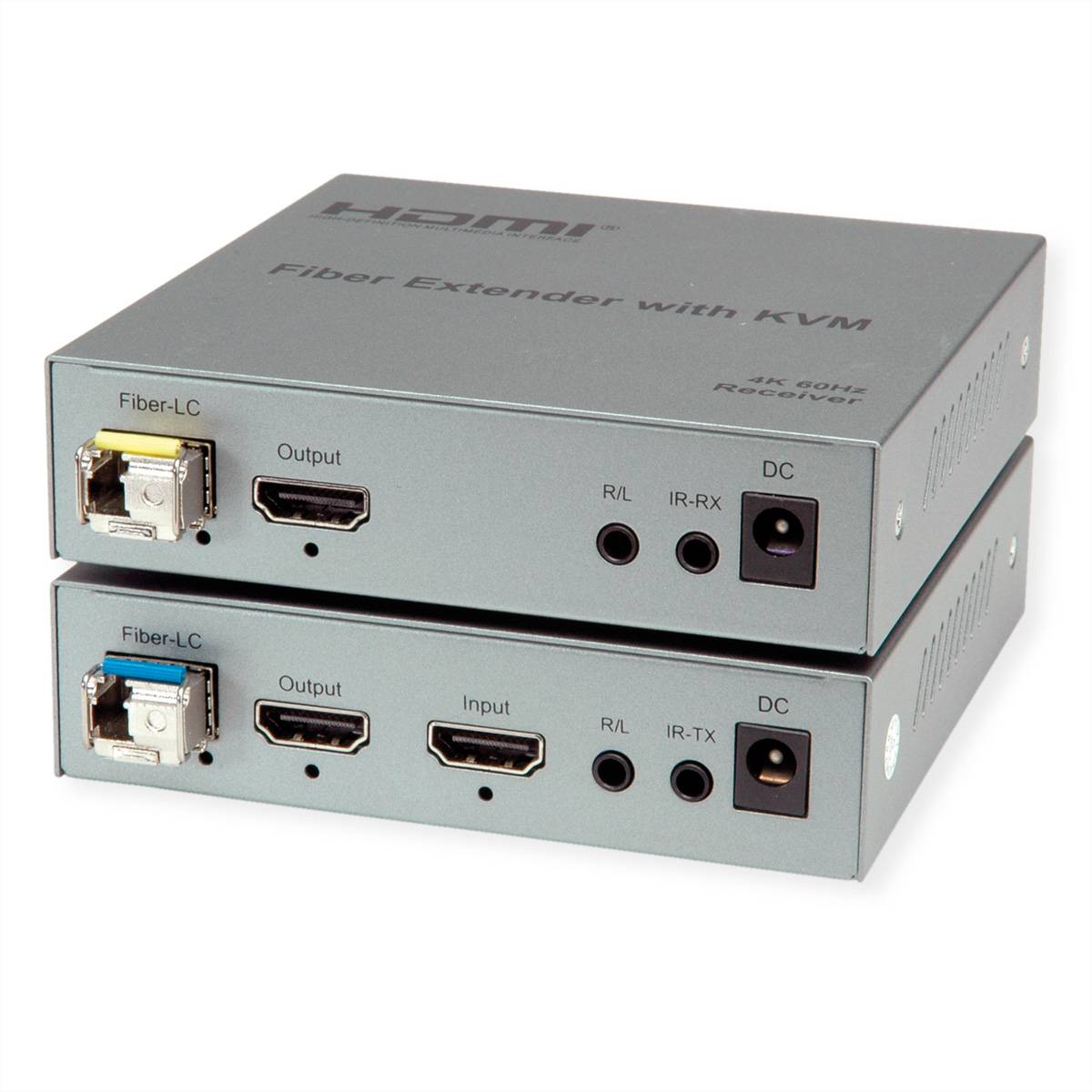 ROLINE KVM Verlängerung über LWL, HDMI 4K, USB, 20 km-0
