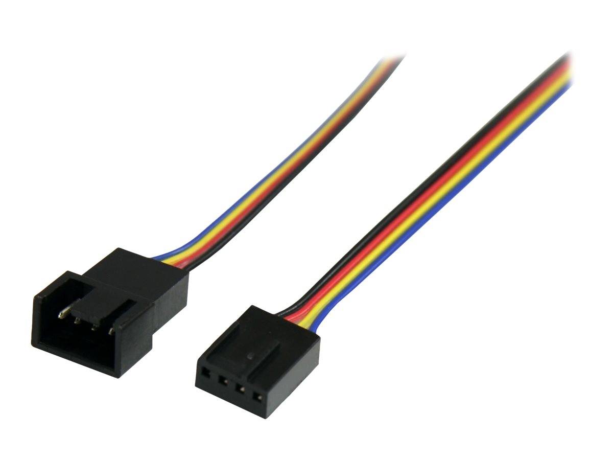 StarTech.com 30cm 4 Pin Molex Lüfter Verlängerungskabel - St/Bu - 4 Pin PWM Lüfterkabel Verlängerung --0