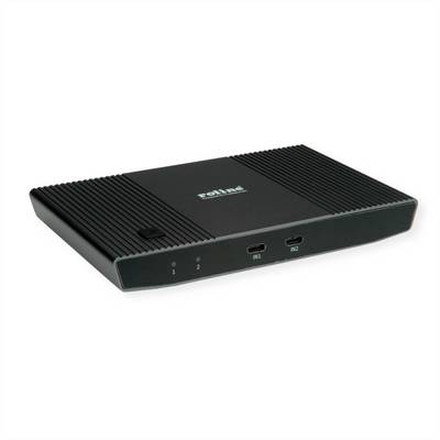 ROLINE KVM Switch, HDMI 4K, USB, 1 User - 2 Mobilgeräte-0