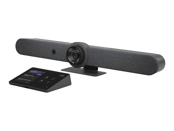 Logitech Rally Bar + Tap Cat5E Graphite Bundle for Microsoft Teams Rooms - Kit für Videokonferenzen (Videoleiste, Touch-