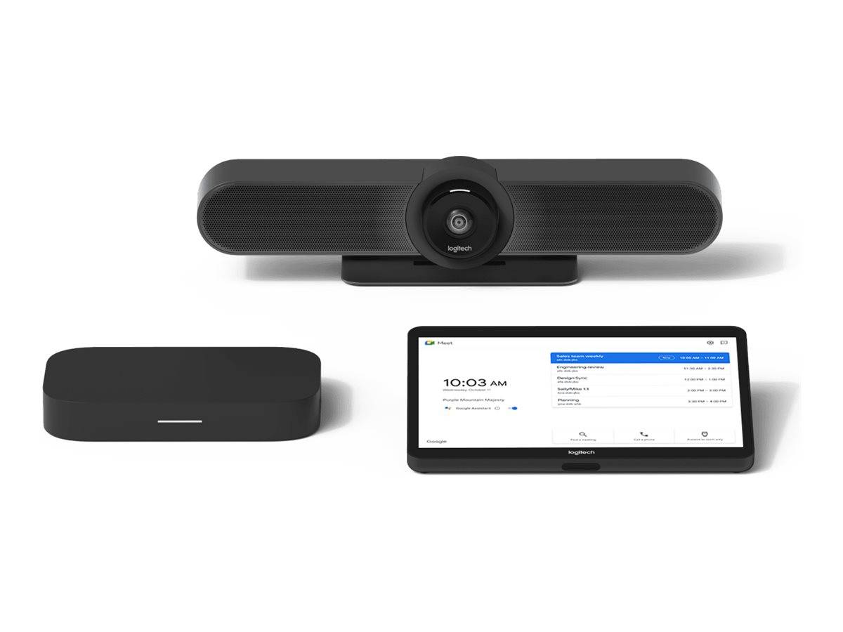 Logitech Room Solutions for Google Meet Small - Kit für Videokonferenzen (Logitech MeetUp, Logitech Tap mit Cat5e Kit, G-0
