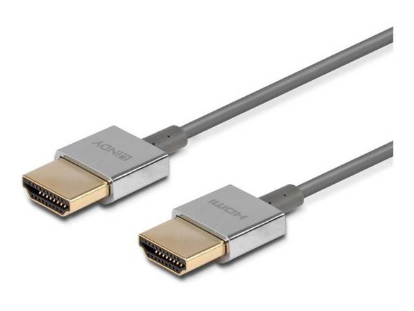 Lindy Ultra High Speed - HDMI-Kabel - HDMI männlich zu HDMI männlich - 1 m - abgeschirmt - Schwarz - rund, 8K60Hz (7680