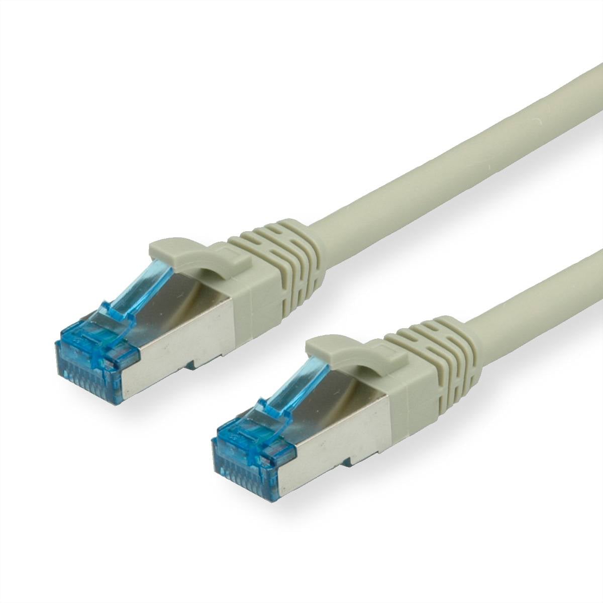 VALUE Patchkabel Cat.6A (Class EA) S/FTP (PiMF), LSOH, grau, 0,15 m-0