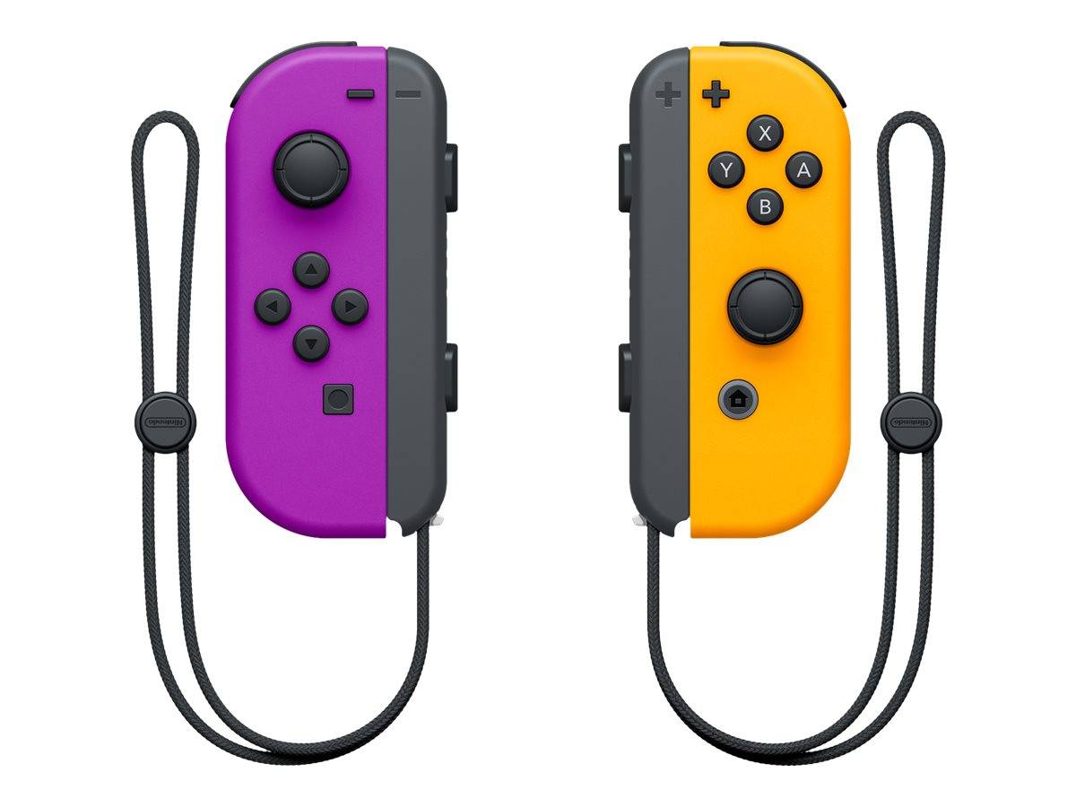 Nintendo Joy-Con (L)/(R) - Game Pad - kabellos - Neon Orange, Neon-Purpur (Packung mit 2)-0
