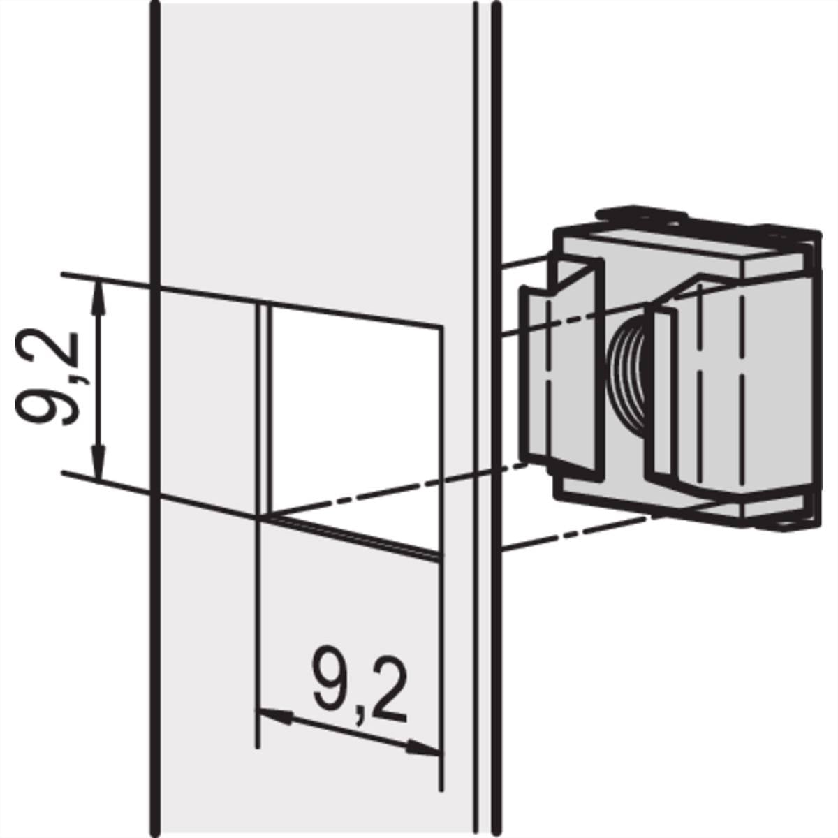 SCHROFF Käfigmutter M5 - KAEFIGMUTTERN M5 50STK 19 Schränke &, Ausbauteile 19-Zubehör-0