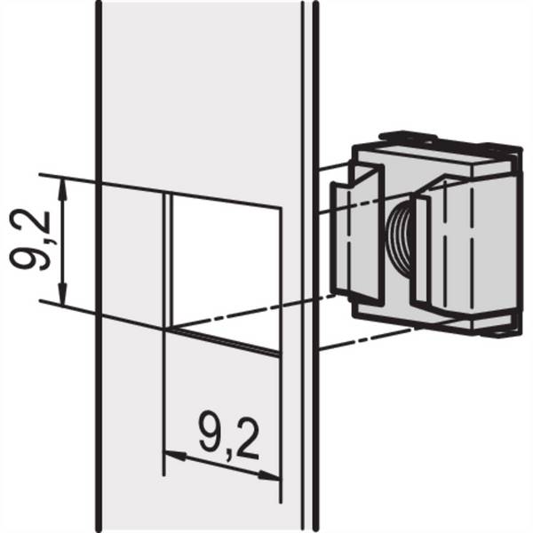 SCHROFF Käfigmutter M5 - KAEFIGMUTTERN M5 50STK 19 Schränke &, Ausbauteile 19-Zubehör