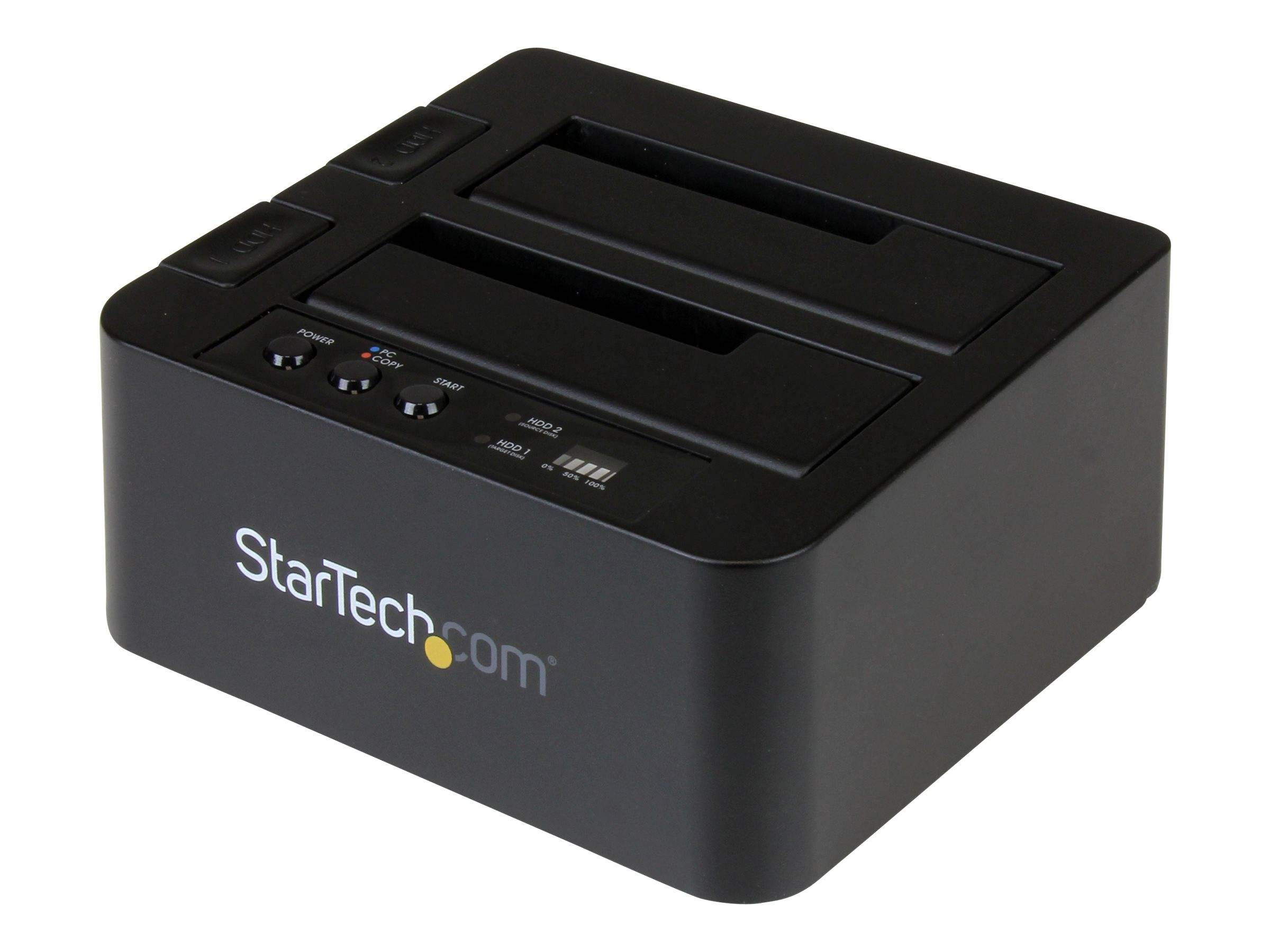 StarTech.com StarTech Selbständiger Festplatten-Kopierer, USB HDD Duplikator/Dock - Festplattenduplikator - 2 Schächte (-0