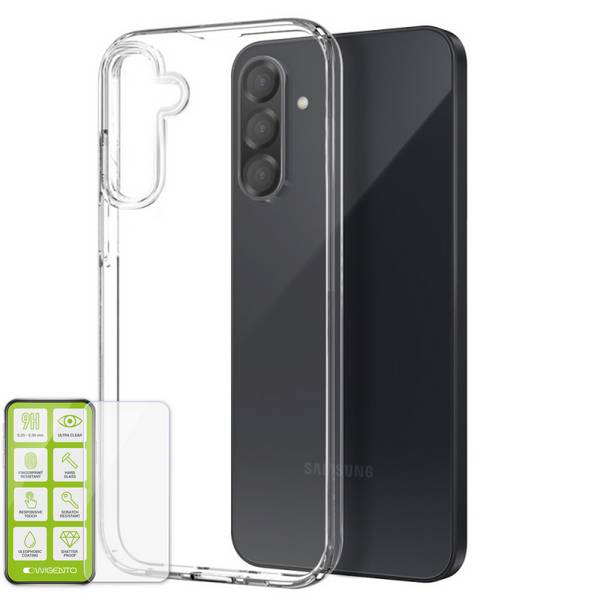 Für Samsung Galaxy A56 / A36 Silikon TPU Schutz Hülle Transparent + H9 Hart Glas