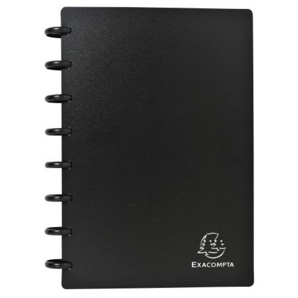 EXACOMPTA Visitenkarten-Ringbuch, DIN A5, schwarz (8701538)