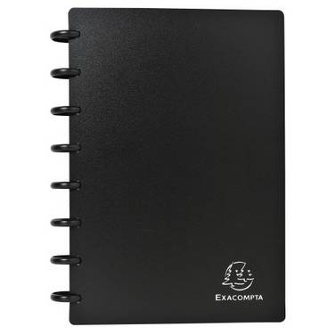 EXACOMPTA Visitenkarten-Ringbuch, DIN A5, schwarz (8701538)