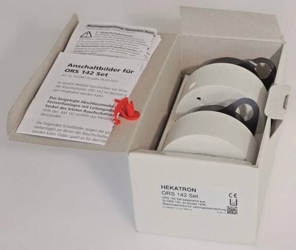 Hekatron Set Optischer ORS 142 Set Rauchschalter 31-5000017-01-04 Install.Baumaterial