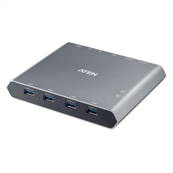 ATEN USB-C 4K DisplayPort KVM Dock Switch 4 - KVM-Umschalter - 2-Port