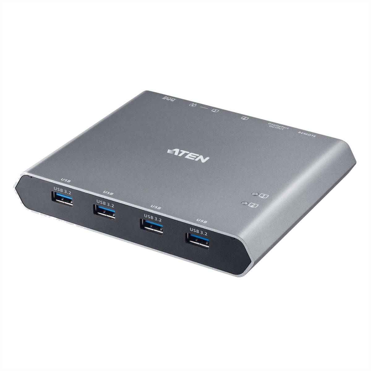ATEN US3311 2-Port USB-C 4K DisplayPort KVM Dock-0