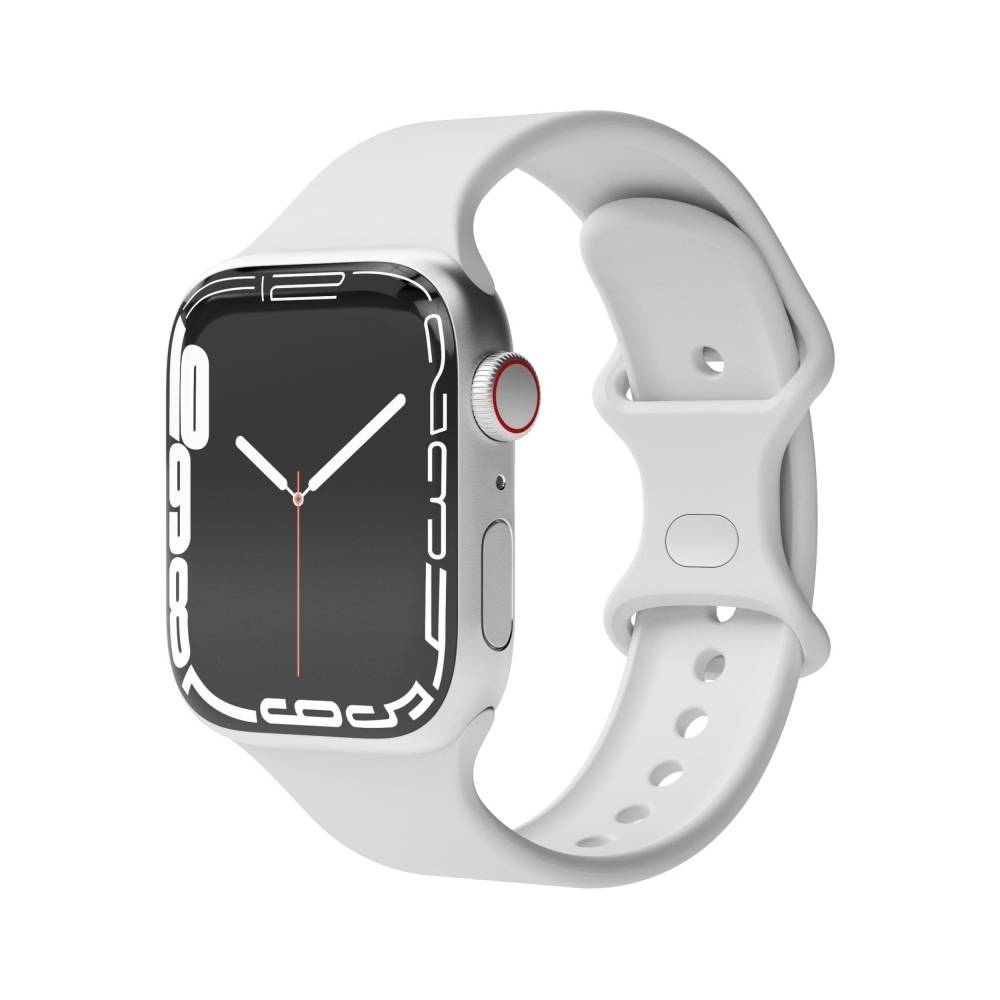 Vonmählen Silikon Loop One für Apple Watch 38/40/hellgrau-0