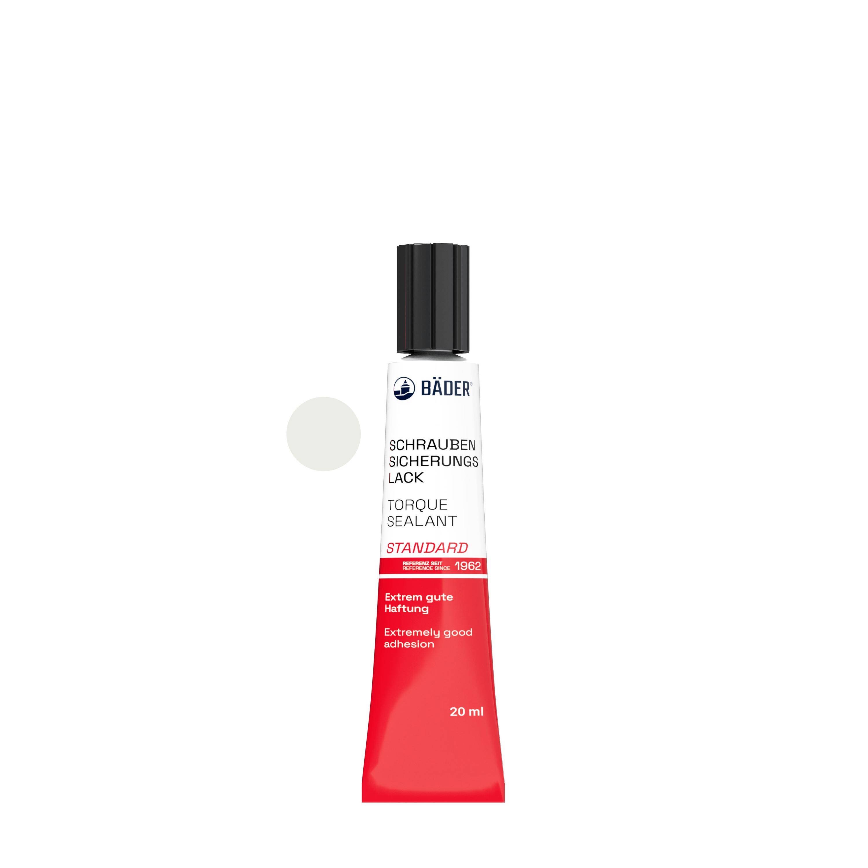 Lackfabrik Bäder Schraubensicherungslack Standard Weiß Tube 20 ml-0